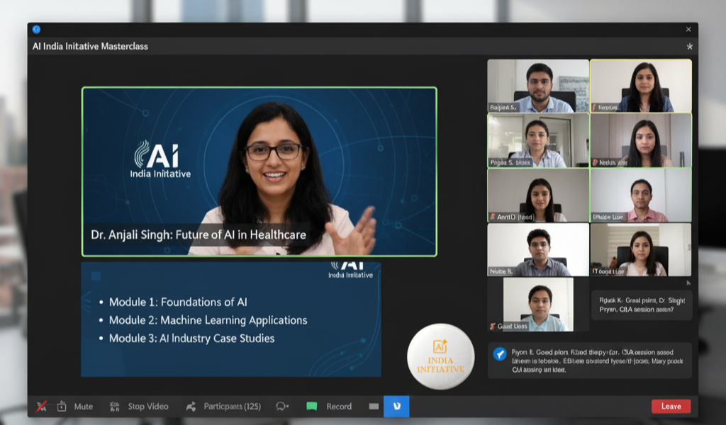AI masterclass live session illustration